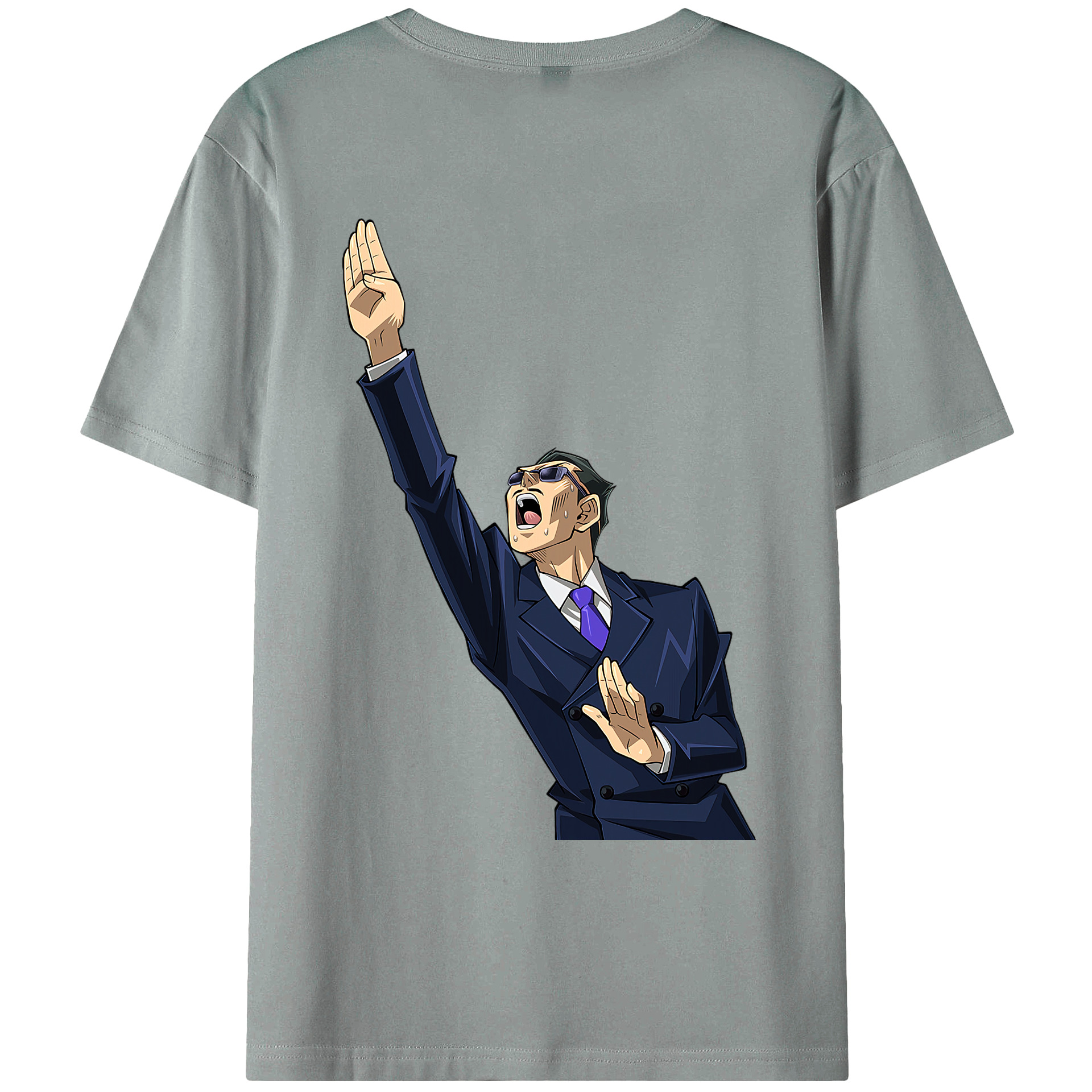 （画像用） 遊☆戯☆王 Yu-Gi-Oh! 綿100％ メンズ半袖Tシャツ（バックプリント） 通気性